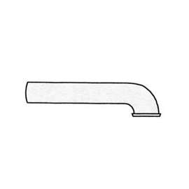 Plumb Pak PP66-13W Wall Tube, 1-1/2 in, 7 in L, Slip-Joint, Plastic, White