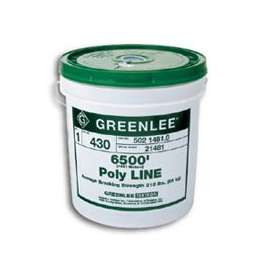 Greenlee 430 Twine, 6500 ft L, 210 lb Working Load, Polypropylene, Green