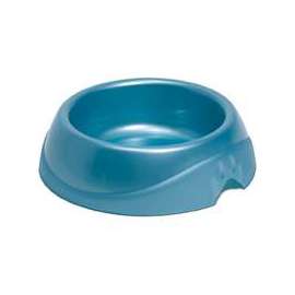 PETMATE 23078 Pet Feeding Bowl, M, 2 Cups Volume, Plastic, Pearl Tan/Waterfall Blue/White