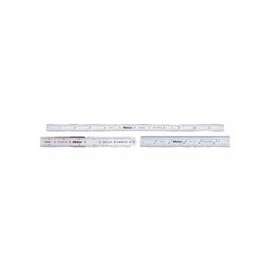 Series 182 Steel Rulers, 6 in, Wide, Stainless Steel, Inch/Metric, Rigid