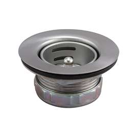Keeney K5421 Basket Strainer Assembly, 2-7/8 in Dia, Stainless Steel, 1-3/4 in Mesh