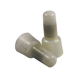GB 20-090 Crimp Connector, 22 to 10 AWG Wire, Copper Contact, Nylon Housing Material, White