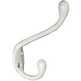 HD WHT Garment Hook