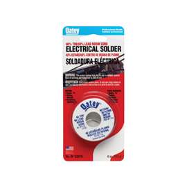 Oatey 53016 Rosin Core Solder, 1/4 lb Carded, Solid, Silver, 361 to 460 deg F Melting Point