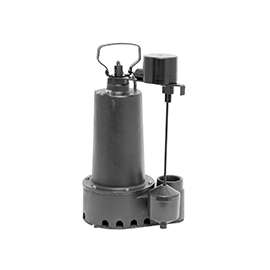 SUPERIOR PUMP 92352 Sump Pump, 7.6 A, 120 V, 0.33 hp, 1-1/2 in Outlet, 60 gpm, Iron