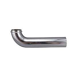 Plumb Pak PP4CP Wall Tube, 1-1/2 in, 7 in L, Slip-Joint, Brass, Chrome