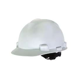 SAFETY WORKS SWX00344 Hard Hat, 4-Point Textile Suspension, HDPE Shell, White, Class: E
