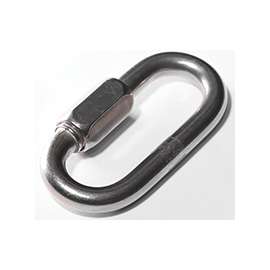 BARON 7350T-1/4 Quick Link, 660 lb Working Load, Steel, Zinc