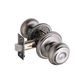 Schlage Georgian F40VGEO620 Privacy Lever, Antique Pewter