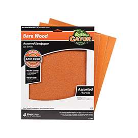 Gator 4461 Sanding Sheet, 11 in L, 9 in W, Garnet Abrasive, Paper Backing