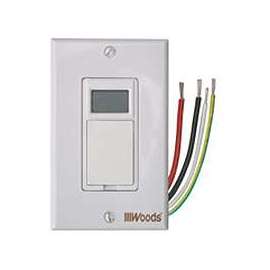 Woods 59018 Digital Timer, 15 A, 125 V, 1875 W, 7 days Time Setting, 7 On/Off Cycles Per Day Cycle, White