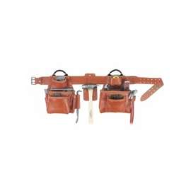 CLC Tool Works Signature Series 21448 Tool Belt, 29 to 46 in Waist, Leather, Tan, 15-Pocket