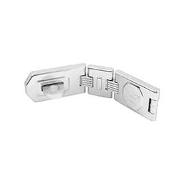 American Lock A885D Locking Hasp, 7-3/4 in L, 1-3/4 in W, Steel, Zinc, 7/16 in Dia Shackle