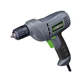 Genesis GD38B Electric Drill, 4.2 A, 3/8 in Chuck, Keyless Chuck