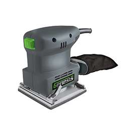 Genesis GPS2303 Palm Sander, 1.3 A, 1/4 in Sheet, Includes: Dust Collection Bag, Paper Punch and Sandpaper Assortment