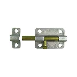 ProSource CL-192-PS Barrel Bolt, 0.31 Dia in Bolt Head, 3 in L Bolt, Brass Pin/Steel, Galvanized Zinc Plated
