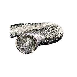 BUILDER'S BEST 010793 Flexible Dryer Transition Duct, 8 ft L, Aluminum/Polyester, Silver