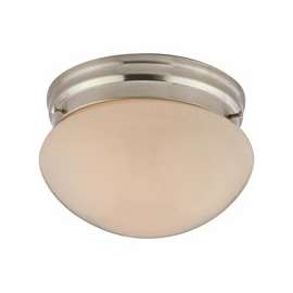 Boston Harbor F13BB01-6854-BN Single Light Round Ceiling Fixture, 120 V, 60 W, 1-Lamp, A19 or CFL Lamp