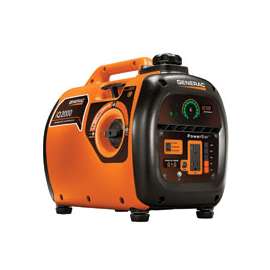 GENERAC G0068660 Portable, Residential Inverter Generator, 1600 to 2000 W, 120 V, Recoil Start, OHV Engine