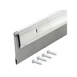 M-D 05389 Door Sweep, 36 in L, 1/4 in W, Aluminum Flange, Vinyl Insert