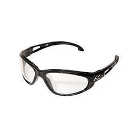 Edge SW111 Non-Polarized Safety Glasses, Unisex, Polycarbonate Lens, Full Frame, Nylon Frame, Black Frame