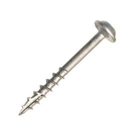 Kreg SML-C2 - 50 Pocket-Hole Screw, #8 Thread, 2 in L, Coarse Thread, Maxi-Loc Head, Square Drive, Carbon Steel, Zinc