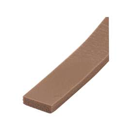 M-D 50007 Weatherstrip, 1-3/8 in W, 1/2 in Thick, 42 in L, Foam, Brown