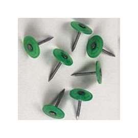 Stinger 135131 Cap Nail, 2 in L, Flat Head, 12 ga Gauge, Plastic/Steel