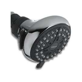 Waterpik EcoFlow Series VBE-423 Shower Head, 1.6 gpm, 1/2 in Connection, Plastic, Chrome, 3-1/4 in Dia