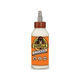 Gorilla 6200002 Wood Glue, Light Tan, 8 oz Bottle