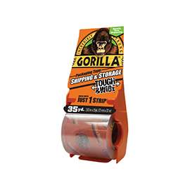 Gorilla 6045002 Packaging Tape, 35 yd L, 2.83 in W, Crystal Clear