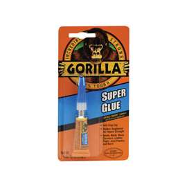 Gorilla 7900102 Super Glue, Liquid, Irritating, Straw/White Water, 3 g Tube