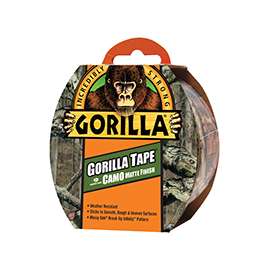 Gorilla 6010902 Duct Tape, 9 yd L, 1.88 in W, Cloth Backing, Camouflage