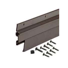 M-D Flex-O-Matic Series 07153 Door Sweep, 36 in L, 1-3/4 in W, Aluminum Flange, Vinyl Insert