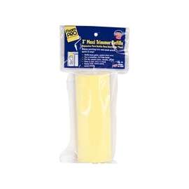 FOAMPRO 44 Trim Roller Refill, 3/8 in Thick Nap, 3 in L, Foam Cover
