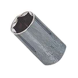 Vulcan MT6490171 Drive Socket, 10 mm Socket, 1/4 in Drive, 6-Point, Chrome Vanadium Steel, Chrome