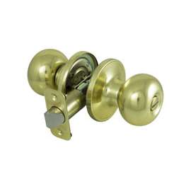 KNOB PRIVACY BALL POL BRASS VP