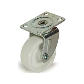 DH CASTERS C-R158P0Z Swivel Caster, 1-5/8 in Dia Wheel, 5/8 in W Wheel, Plastic Wheel, 65 lb