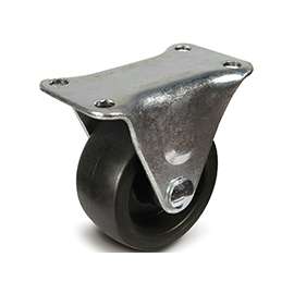 DH CASTERS C-GD20PR Rigid Caster, 2 in Dia Wheel, 15/16 in W Wheel, Plastic Wheel, 125 lb