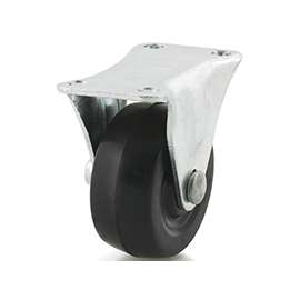DH CASTERS C-GD20RR Rigid Caster, 2 in Dia Wheel, 15/16 in W Wheel, Rubber Wheel, 90 lb