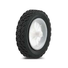 DH CASTERS W-PH60112P4 Hub Wheel, Light-Duty, Rubber, For: Lawn Mowers, Garden Carts and Other Portable Equipment's