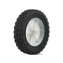 DH CASTERS W-PH80134P4 Hub Wheel, Light-Duty, Rubber, For: Lawn Mowers, Garden Carts and Other Portable Equipment's