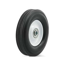 DH CASTERS W-MH07112B4W Hub Wheel, Medium-Duty, Rubber