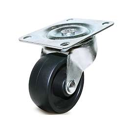 DH CASTERS C-GD30PS Swivel Caster, 3 in Dia Wheel, 1-1/4 in W Wheel, Plastic Wheel, 220 lb