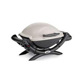 Weber Q 1000 Series 50060001 Gas Grill, 8500 Btu/hr BTU, Liquid Propane, 1 -Burner, Aluminum Body, Titanium