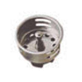 Plumb Pak PP820-29 Basket Strainer, 1-11/16 in Dia, Plastic, Chrome, For: Junior Duo Sink