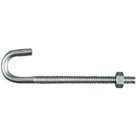 1/4x4 Zinc J Bolt