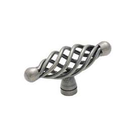 Amerock BP19321WN Cabinet Knob, 1-1/2 in Projection, Steel, Weathered Nickel