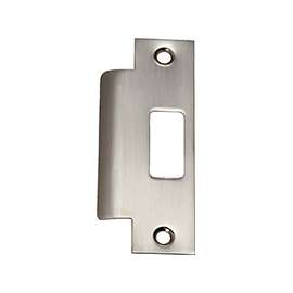 Prosource HSH-006BN-PS Door Strike Plate, 4-7/8 in L, 2 in W, Steel, Brushed Nickel