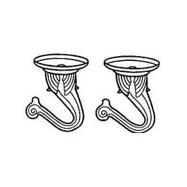 Landscapers Select GB0433L Ceiling Hook, 1.5 in L, 1 Dia in H, Steel, Black Coated Finish, Wall Mount Mounting